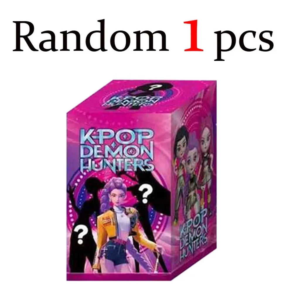 Anime Kpop Devil Hunter Blind Box Disassembly Fun Blind Bag Small statue Peripheral model Desktop Blind box decoration gift