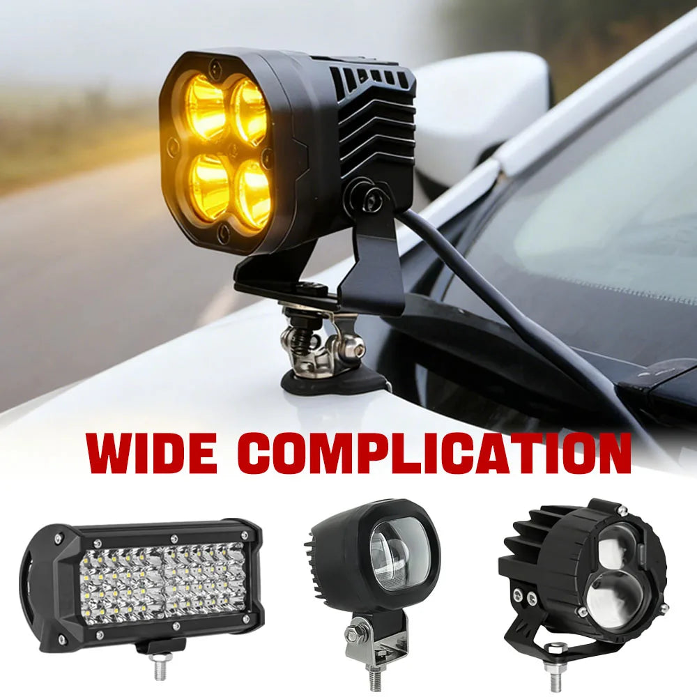 4X4 LED Light Bar Mounting Bracket Car Headlight Spotlight Holder Spotlight Bar LED Lights For off Road 4x4 OFF ROAD ACCESORIES