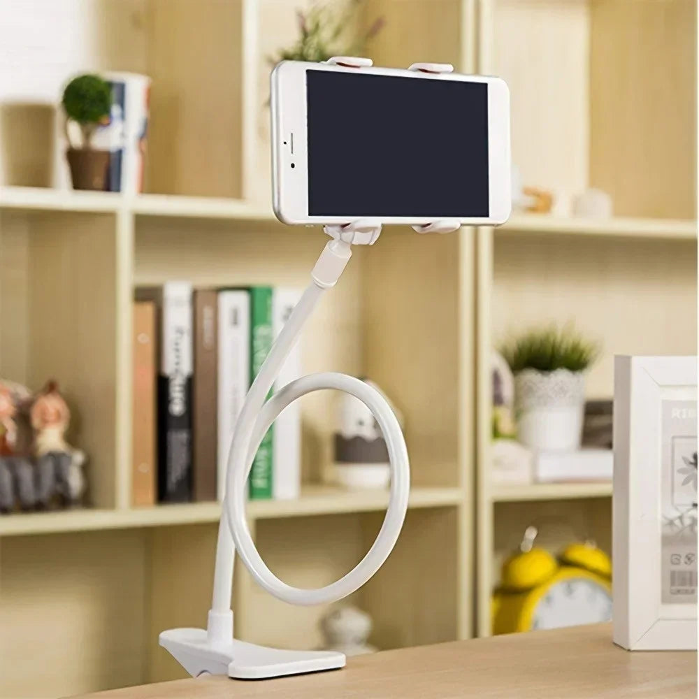 Adjustable Long Arm Phone Stand | Universal Bedside Desk Mount Holder | Fits for iPhone Samsung Xiaomi Huawei All Models