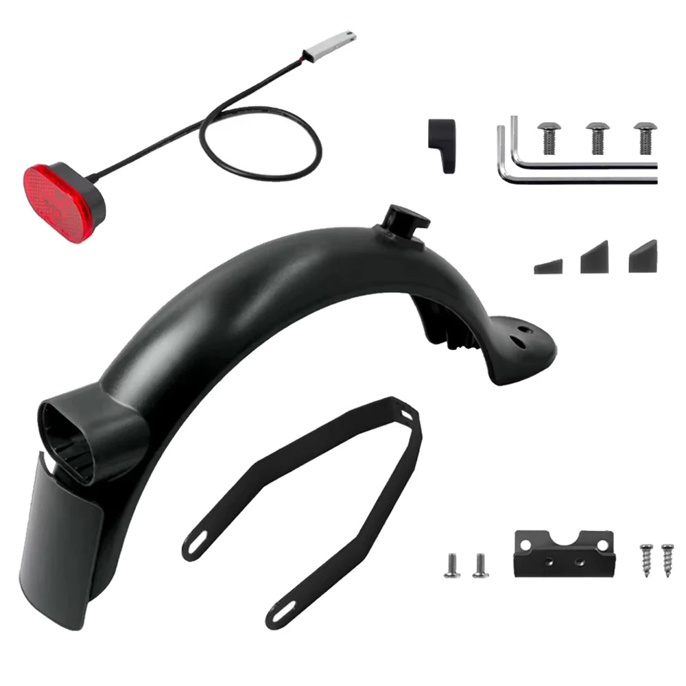 Upgraded Electric Scooter Rear Mudguard Fender Brake Taillight Parts for Xiaomi M365 Pro 2 1S  Replacement Accessories
