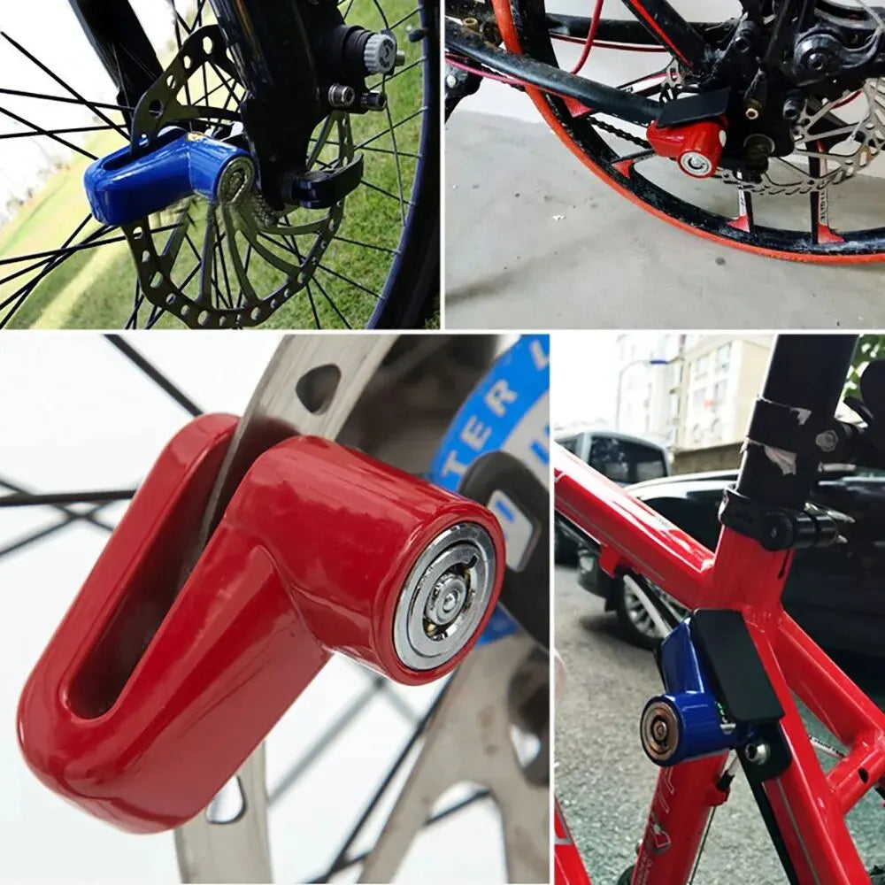 Anti Theft Disc Brake Lock with Steel Wire for Electric Scooter Bicycle Motorcycle Security Protection