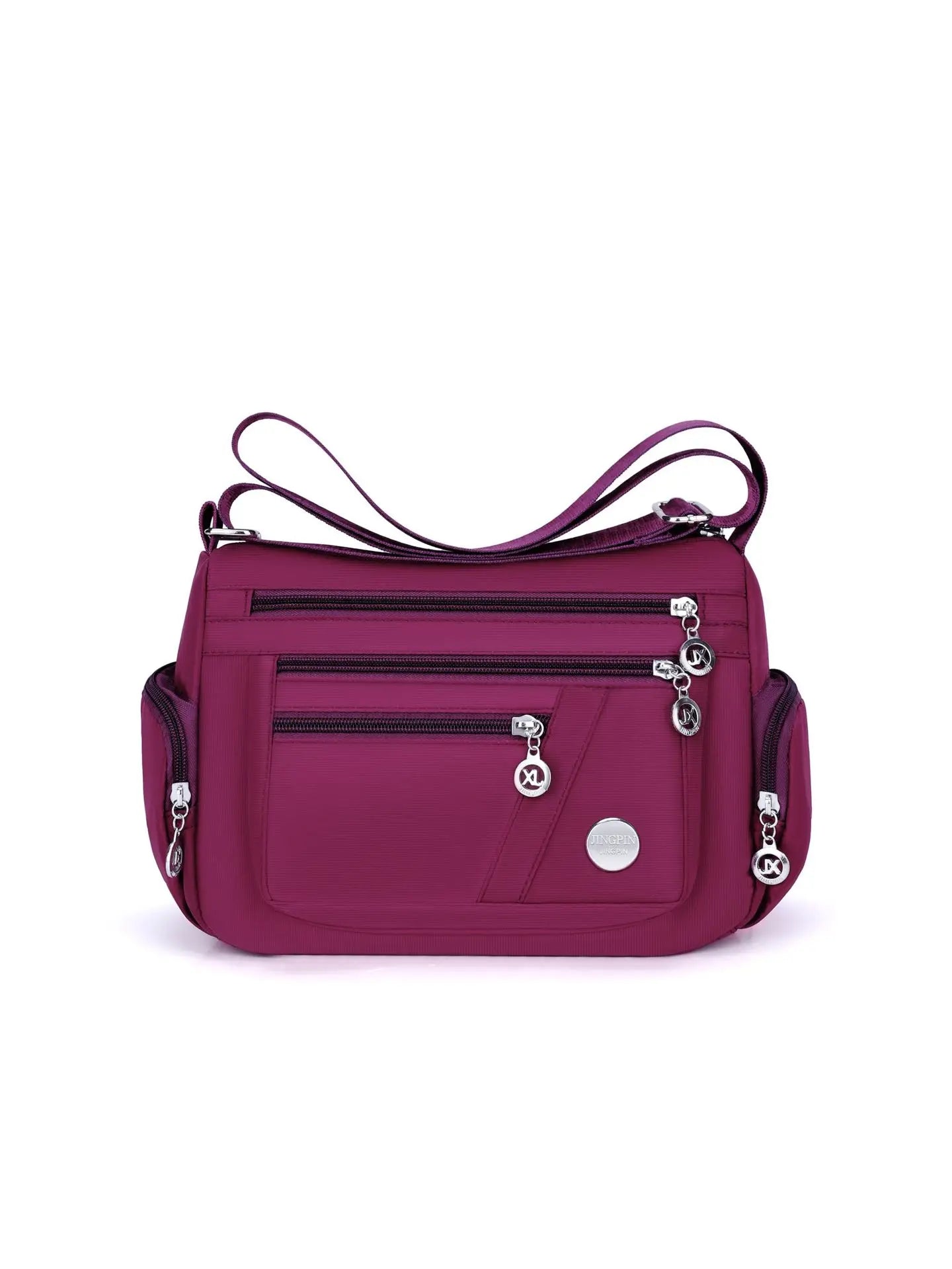Multi layer leisure multifunctional men's and women's crossbody bag fabric bag fashion Oxford shoulder bag