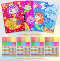 Children Dot Coloring Book DIY Color Dot Cartoon Animal Drawing Mosaic Puzzle Stickers Children Learn Creative Educational Toys