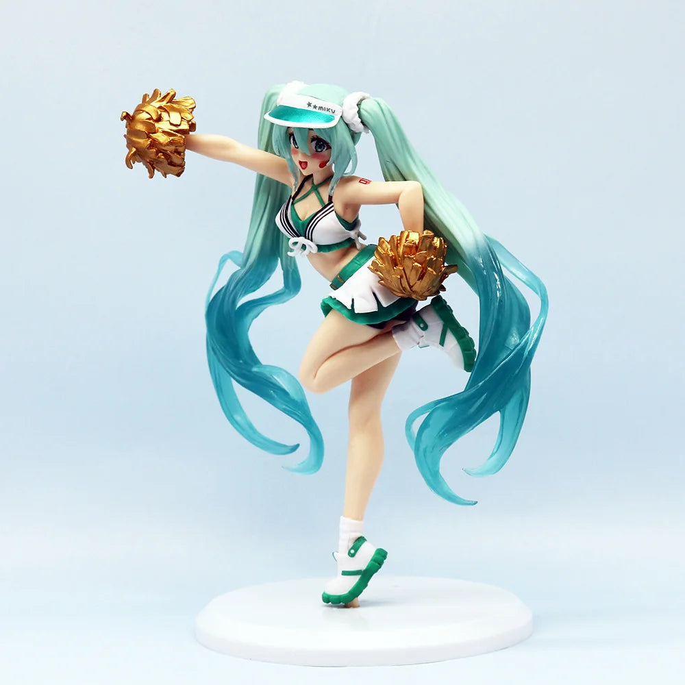 Hatsune Miku Desktop Cute Action Figure 11cm Neko T-Shirt Ver. Anime Figurine Kawaii Girl Model Toy Gift