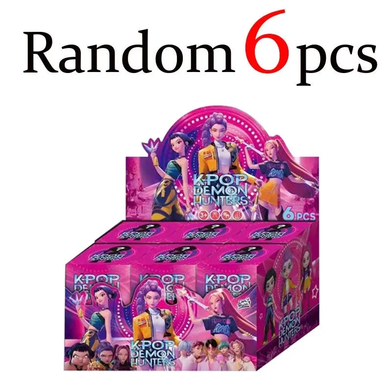Anime Kpop Devil Hunter Blind Box Disassembly Fun Blind Bag Small statue Peripheral model Desktop Blind box decoration gift