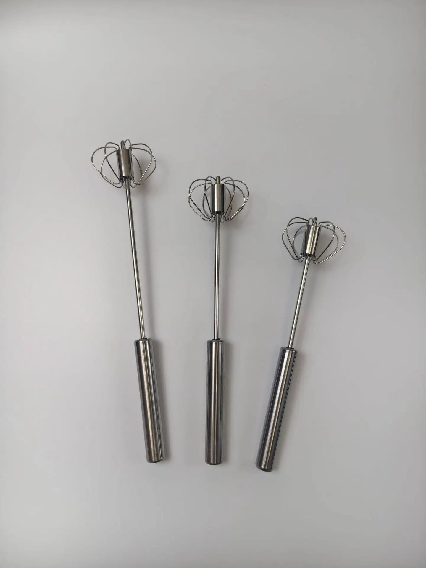 Baking Tool Whisk Stainless Steel Thickened Mixer Semi-Automatic Egg Beater Manual Mini Silicone Whisk