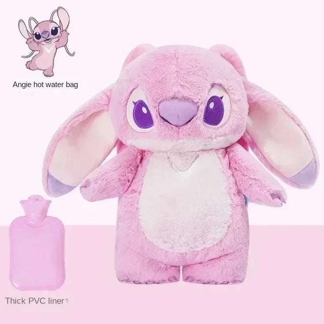 Anime Hobby Stitch Winter Extra Large Plush Hot Water Bottle Women's Home Water Filling Hand Warmer Gift for Girlfriend