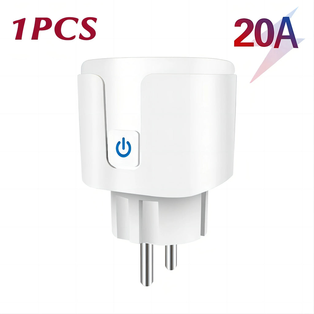 Tuya Smart Socket EU16A/20A Wifi Smart Plug With Power Monitoring Smart Life APP Remote Control Support Google Assistant Alexa