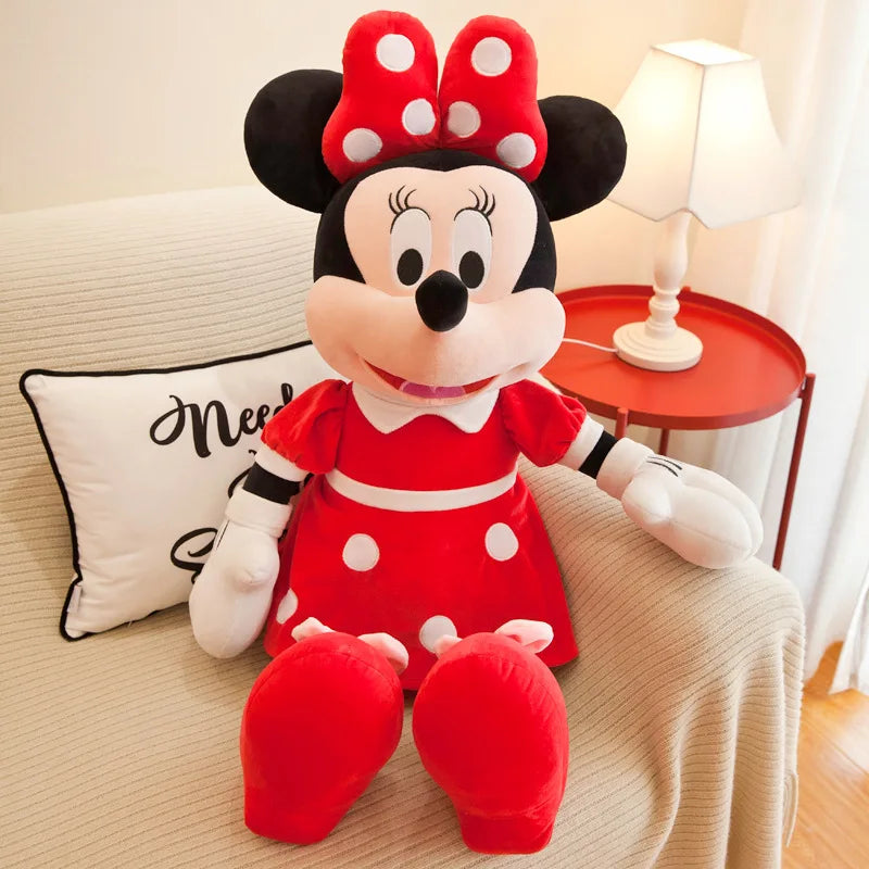 Disney 35/50cm Mickey Mouse Plush Toys Kawaii Anime Mickey Minnie Stuffed Plushies Models Decoration Doll for Kids Birthday Gift