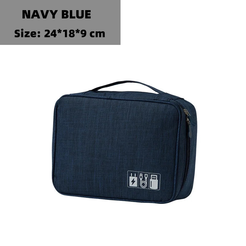 Travel Electronic Digital Storage Bag, Multifunctional High-capacity Earphones, Data Cable Protective Case, Dust Bag Travel Elec