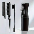 4pcs/Set Hairdressing Tools Set spray Bottle Rat Tail Comb Teasing Hair Brush Edge Control Hair comb For Combing Smoothing Hair