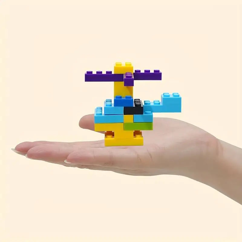 1000PCS Bulk Building Blocks Creative Educational Toys for Kids STEM Learning Bricks Construction  Free random color soleplate