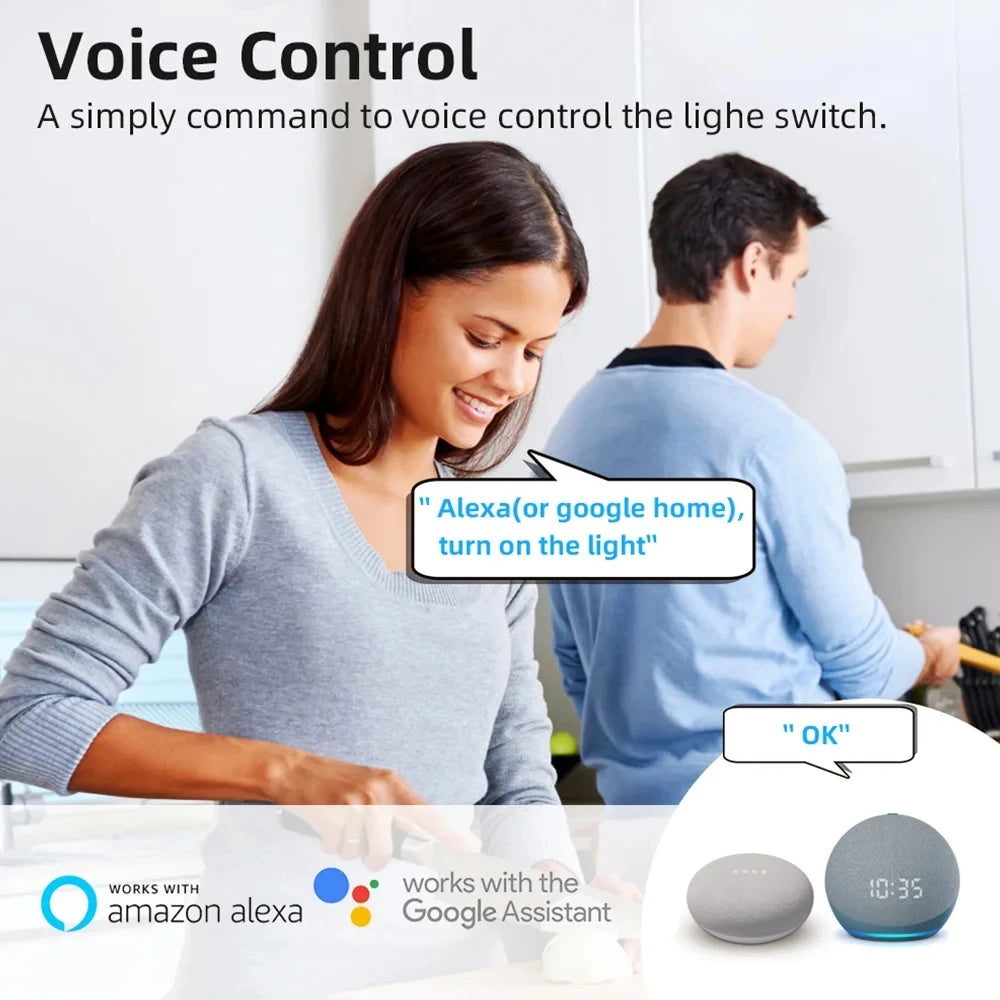 2 Way Control  Tuya Mini 16A WiFi Switch Smart Life App Smart Home Automation Module Interruptor Work for Alexa Google Home
