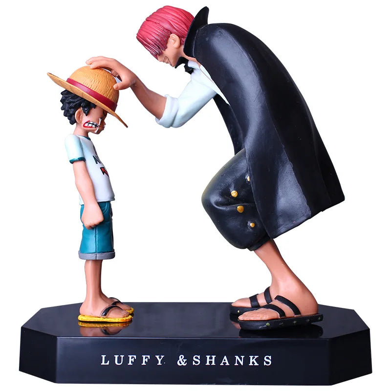 18cm One Piece Anime Figure Four Emperors Shanks Straw Hat Luffy Action Figure One Piece Sabo Ace Sanji Roronoa Zoro Figurine