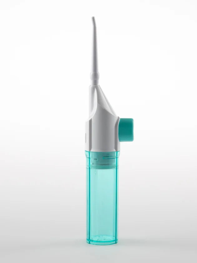 1PC High-Pressure Oral Irrigator - Portable Water Flosser, Manual Toothpick Style, Deep Cleans Gums & Teethn