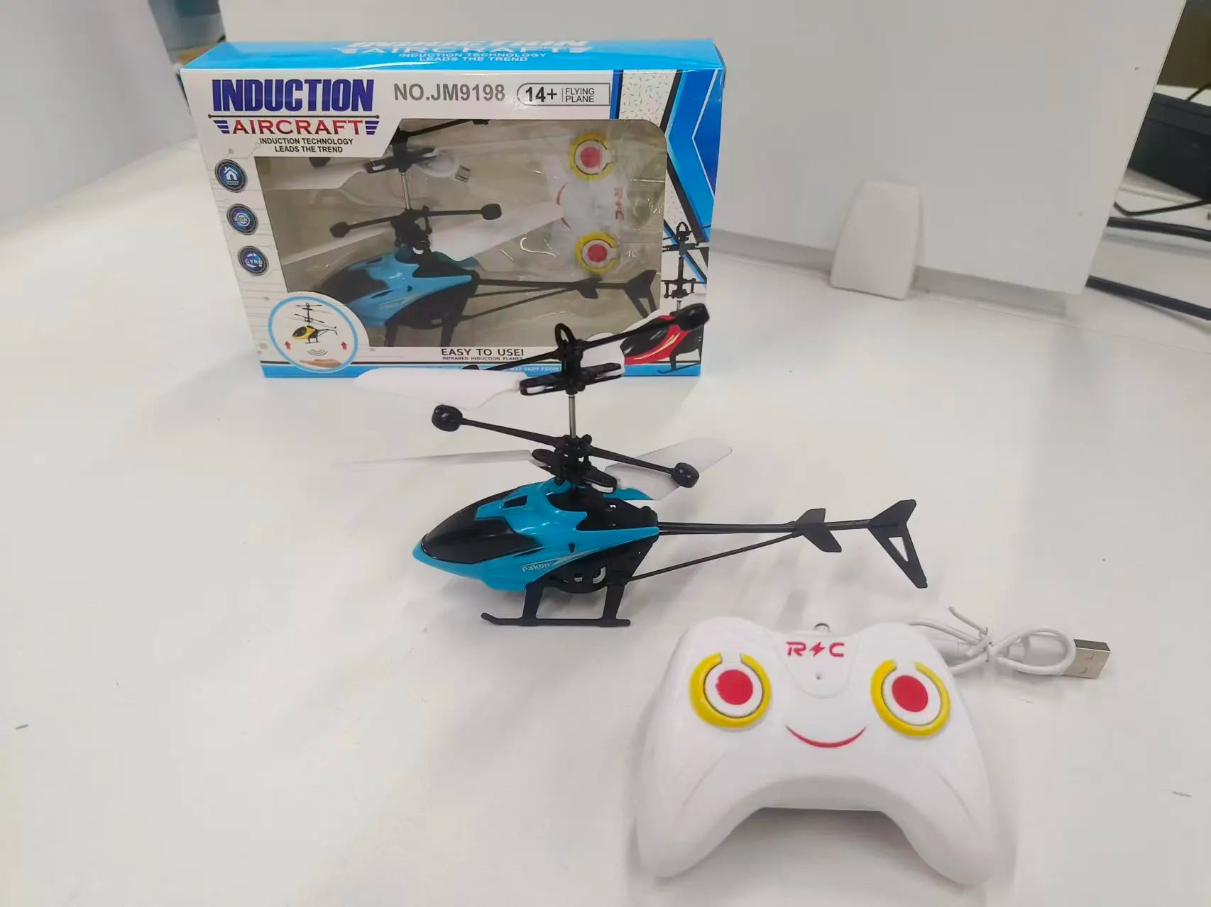 Rechargeable Mini RC Drone Remote Safe Fall-resistant RC Helicopters Drone ChildrenToys(No remote control battery)