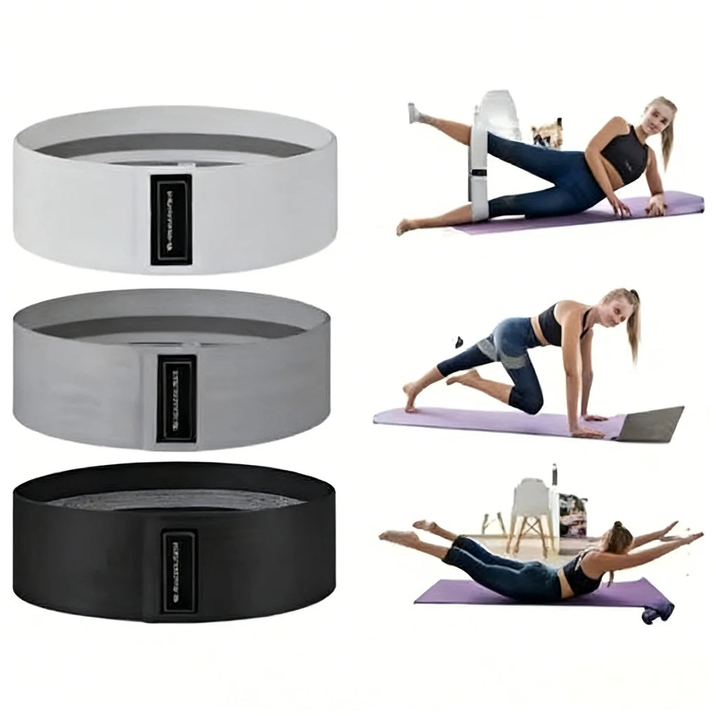 Basic Fabric Resistance Bands, Hip Glute Thigh Workout Loop Bands for Squats Yoga Gym Fitness