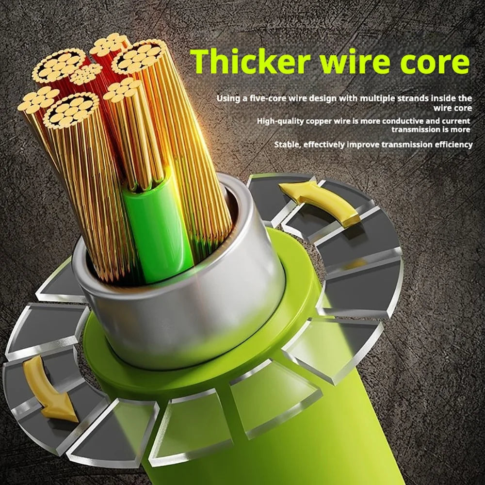 USB To Type C Data Cables 240W Fast Charge 6A USB-C Phones Chargers Cord For iPhone Xiaomi Huawei Samsung Cellphone Accessories