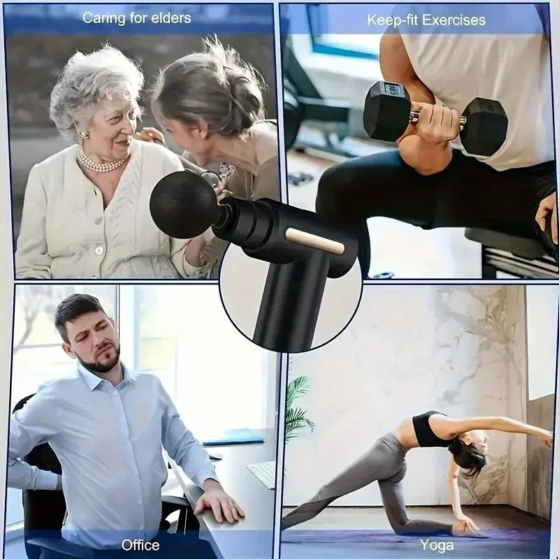 Fascial Machine Muscle Relaxation USB Mini Massage Gun Vibration Gun Massage Fitness Equipment Neck Grasping Fascia Gun