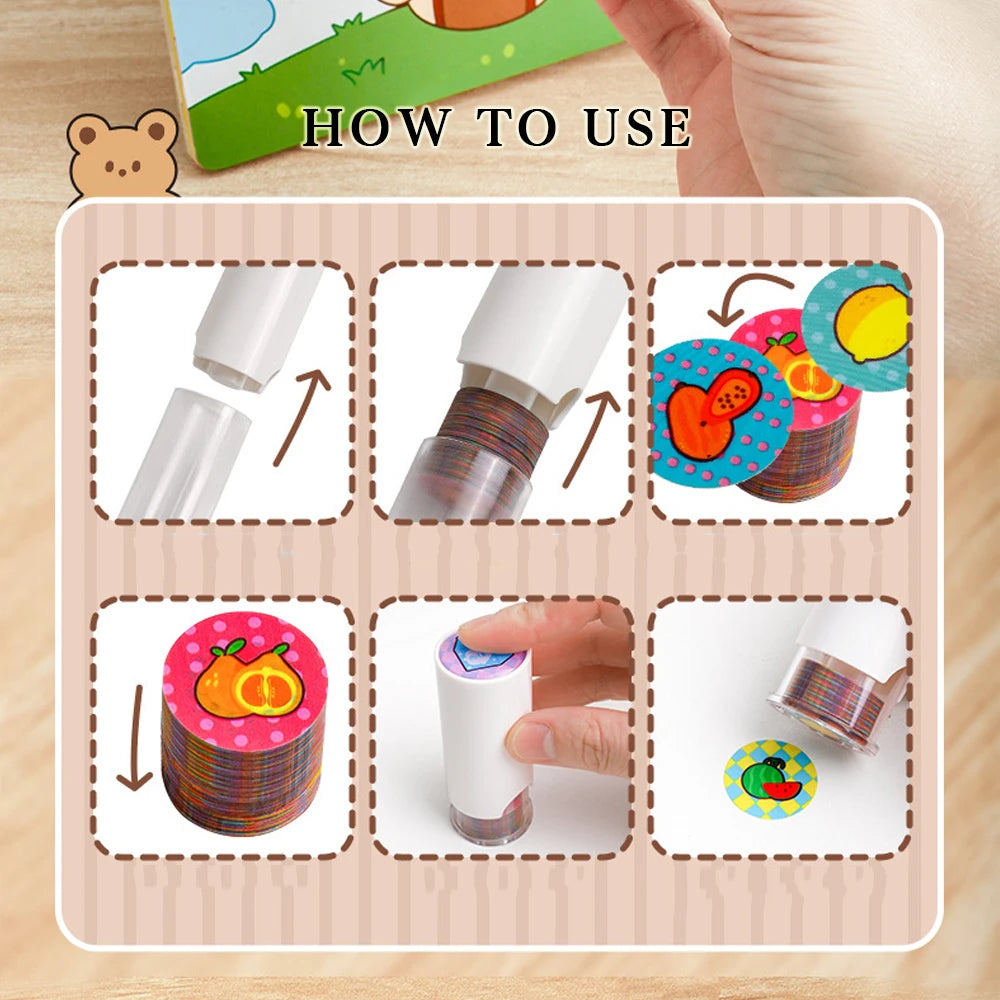 Magic Stamp Stickers as Children School Gift Prize