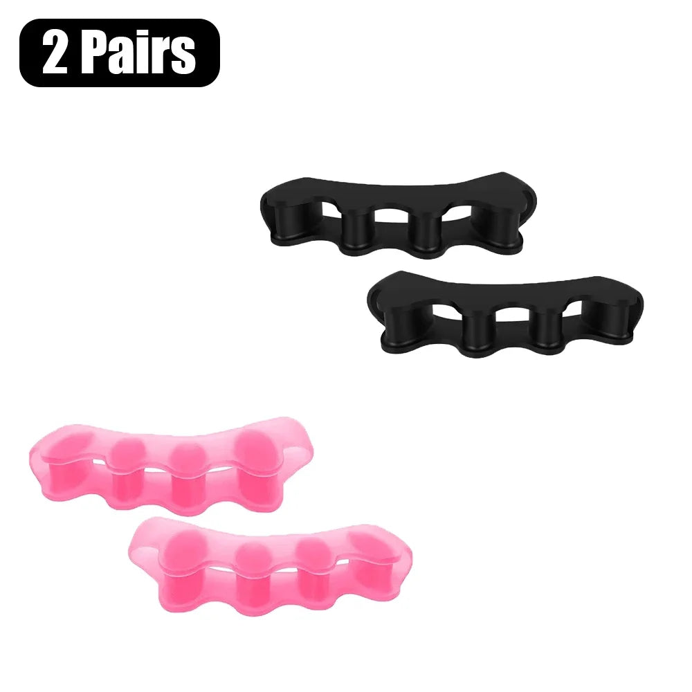 Silicone Toe Separators Correcting Bunions and Restoring Toes Toe Spreaders Toe Straightener for Overlapping Toes Foot Care Tool