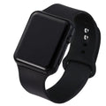 Simple Digital Watch for Men Women Fashion Sport LED Electronic Watch Black Silicone Wristband Casual Mens Watch Reloj Hombre
