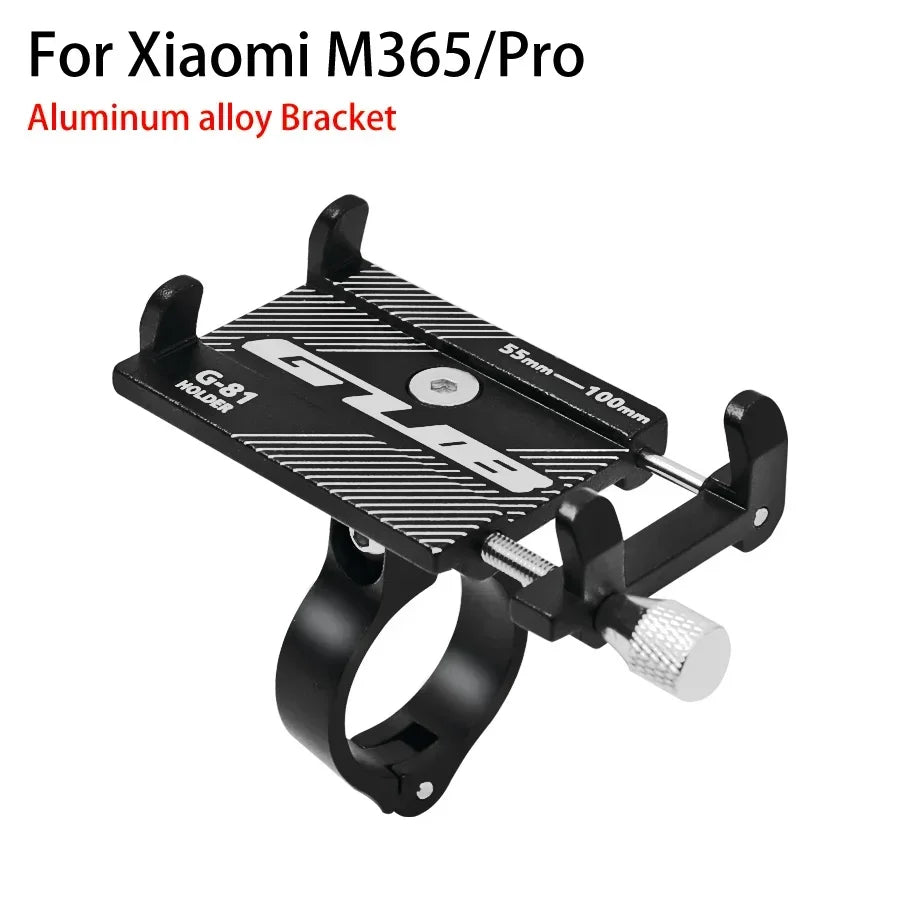 For Xiaomi M365 Pro Pro2 1S Electric Scooter Bike Bracket Scooter Bracket Phone Holder Aluminum Mobile Anti-slip Phone Holder