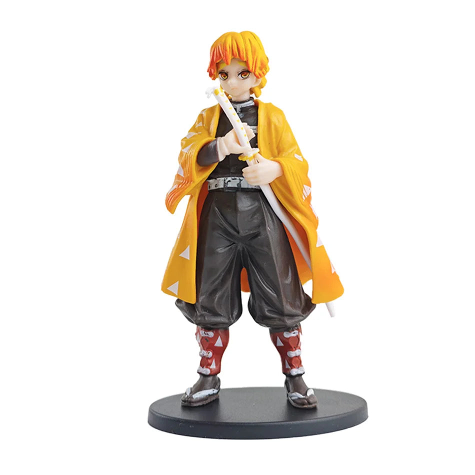 Anime Demon Slayer Kimetsu no Yaiba Figure Kamado Tanjirou Action Figure Agatsuma Zenitsu Nezuko Warrior PVC Model Toys