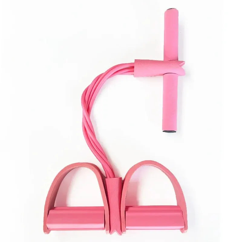 4-Level Resistance Band Tensioner with Non-Slip Handles - Home Fitness Equipment for Abdominal Muscle Training Yoga Abdominal