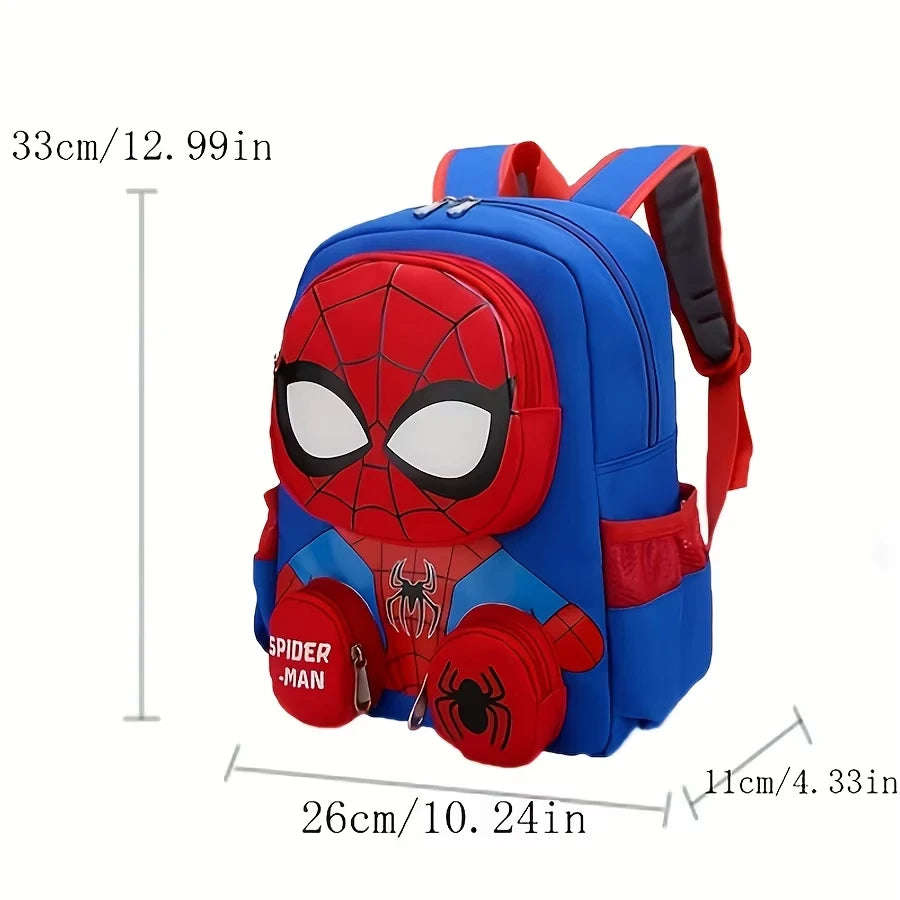 New Disney Spiderman Backpack, Large Capacity Foldable Outdoors Daypack, Kids Gift For Christmas/Birthday