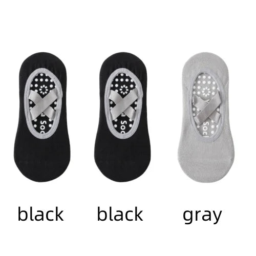 Pilates Yoga Socks Non-Slip Woman Socks Sports Fitness Silicone Breathable Summer Bandage Dance Ballet Solid Cycling Running