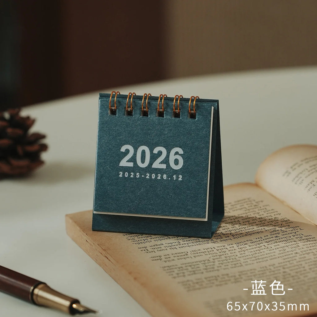 Mini 2026 Calendar Office School Supplies Calendar Desk Calendar monthly Planner Desk Accessories Decor Record Office Stationery