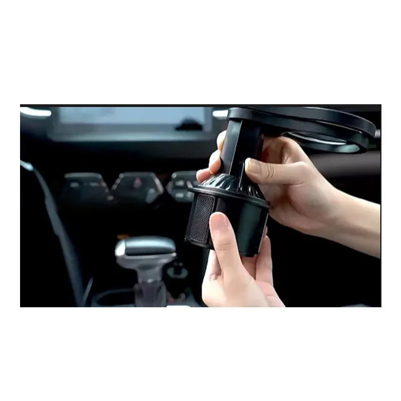 Car Cup Phone Holder Stand Mount Tray 360 Degree Rotation Table Slot Food Organized Adjustable Drink Accesories