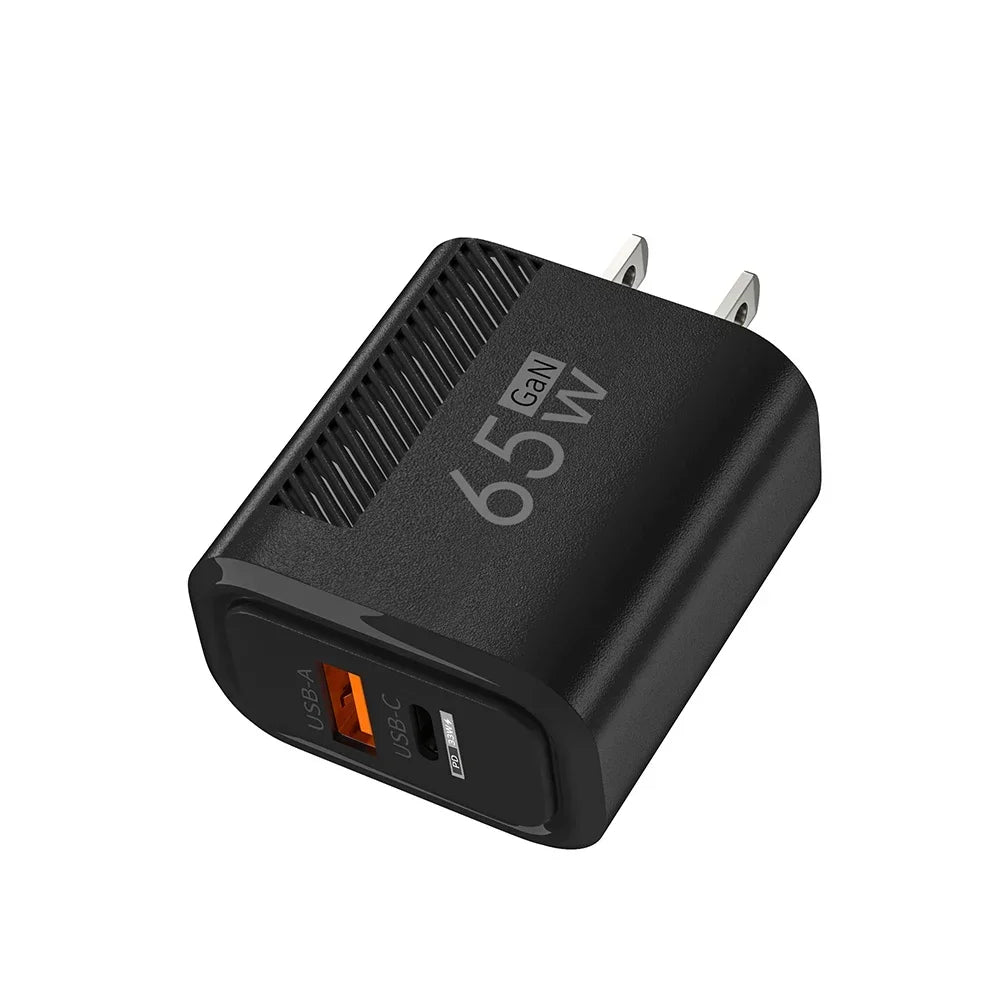 Total 65W GAN USB C Charger Fast High Speed Charging Quick Charge For iPhone 16 Xiaomi 15 Redmi USB C Mobile Phone Wall Adapter