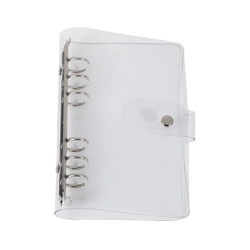Transparent Color Plastic Clip File Folder A5/A6/Notebook Loose Leaf Ring Binder Planner Agenda School Office Supplies
