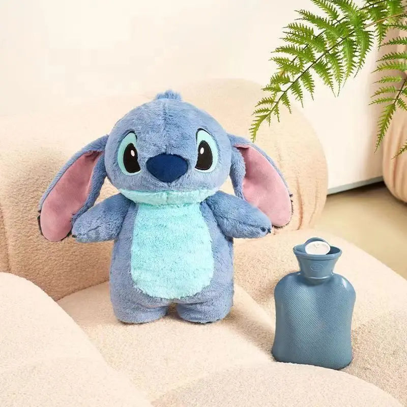 Disney Stitch Plush Hand Warm Bottle Hot Water Bottles Kawaii Soft Winter Portable Warm Hand Bag Anime Toys Christmas Gift