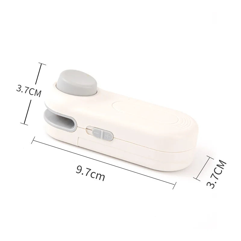 Portable Mini Sealer 2 in 1 Heat Sealer for Snacks Home Use Rechargeable Sealer Vacuum Sealer Snacks Plastic Bag Heat Sealer