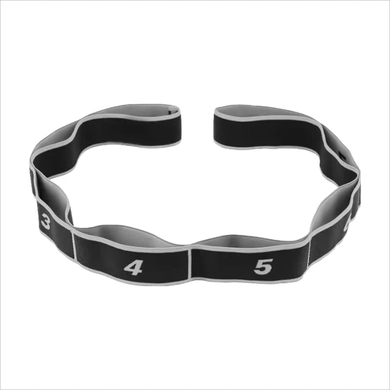 8 Section Style Dance Yoga Stretching Belt Pilates Fitness Tension Digital Elasticity Latin Elastic Stretch Resistance Band