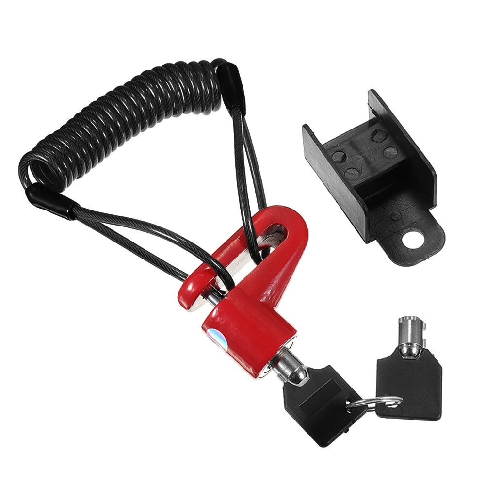 Antitheft Steel Wire Lock Disc Brakes Wheel Locker Replacement for Xiaomi Mijia M365 Electric Scooter