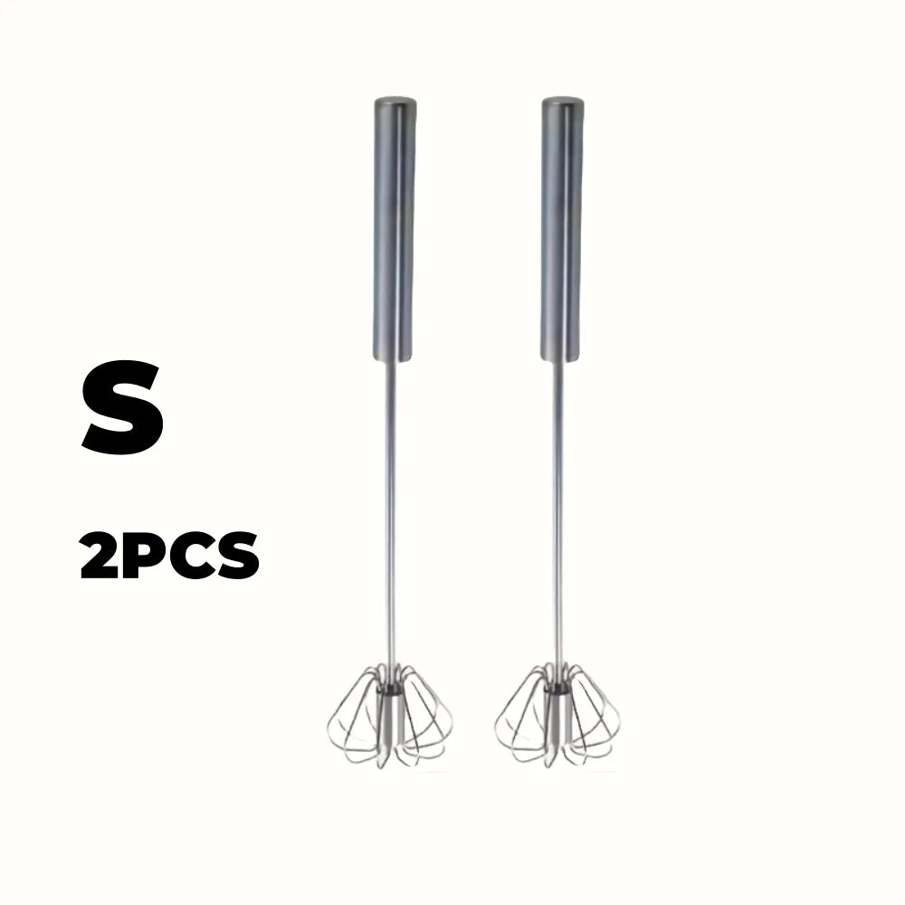 Baking Tool Whisk Stainless Steel Thickened Mixer Semi-Automatic Egg Beater Manual Mini Silicone Whisk