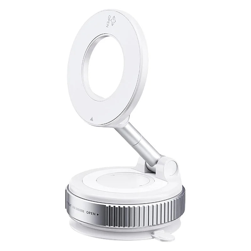 K007 Strong Magnetic Car Phone Holder Foldable Design 360° Adjustable Vacuum Mount for Car/Desk/Bathroom/Universal Use Holder