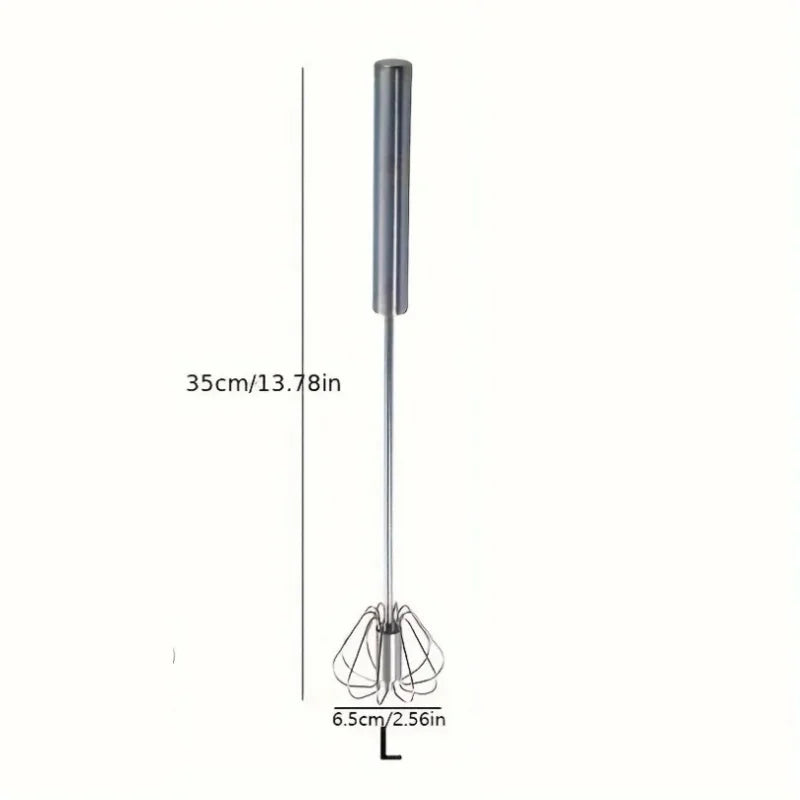 Baking Tool Whisk Stainless Steel Thickened Mixer Semi-Automatic Egg Beater Manual Mini Silicone Whisk