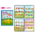 Children Early Education Toys Magical Book with Pen Water Drawing  Toys Gift Reusable Coloring Book Magic Drawing Book