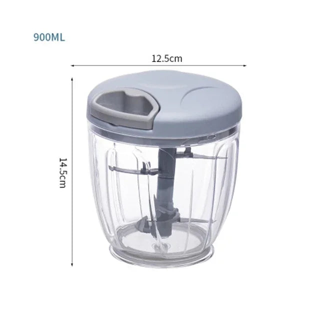 Kitchen Householde Manual Garlic Press Multi-function Grinding Chopper Food Vegetables Cutter Meat Kitchen Gadgets Masher Tool
