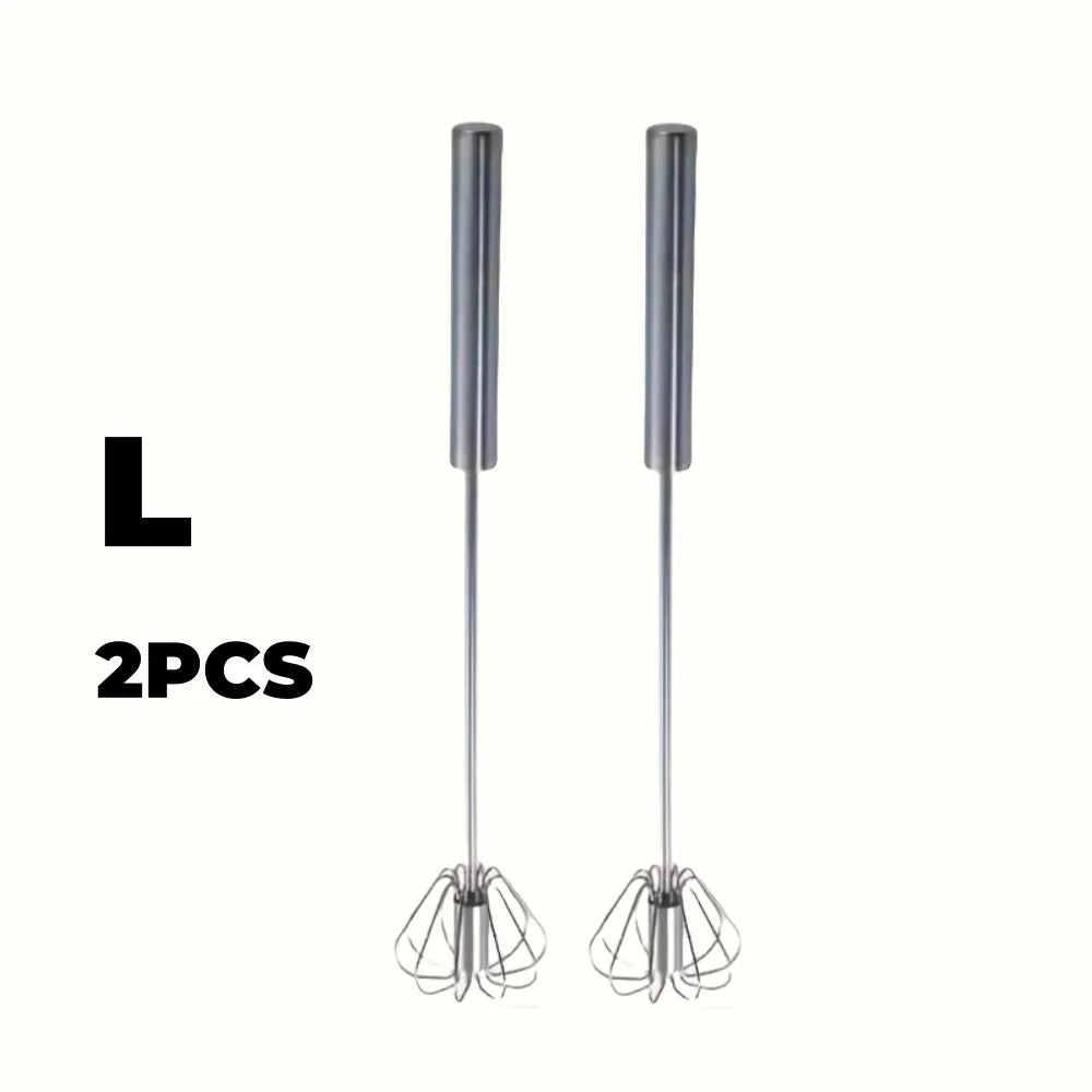 Baking Tool Whisk Stainless Steel Thickened Mixer Semi-Automatic Egg Beater Manual Mini Silicone Whisk