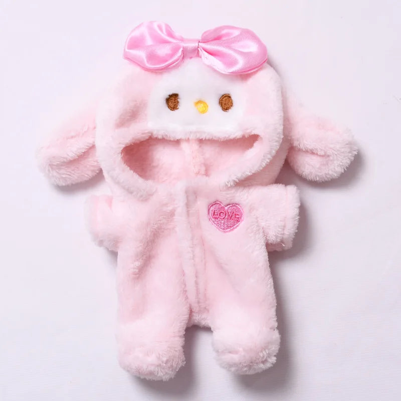Mini Labubu 17cm Doll Fashion Outfit with Hat & Shoes for Labubu II Cultivate Sitting Party