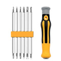 12 In 1 Magnetic Screwdriver Set Cross Flat Shaped Screwdriver Head Multifunctional Precision Handheld Maintenance Tool