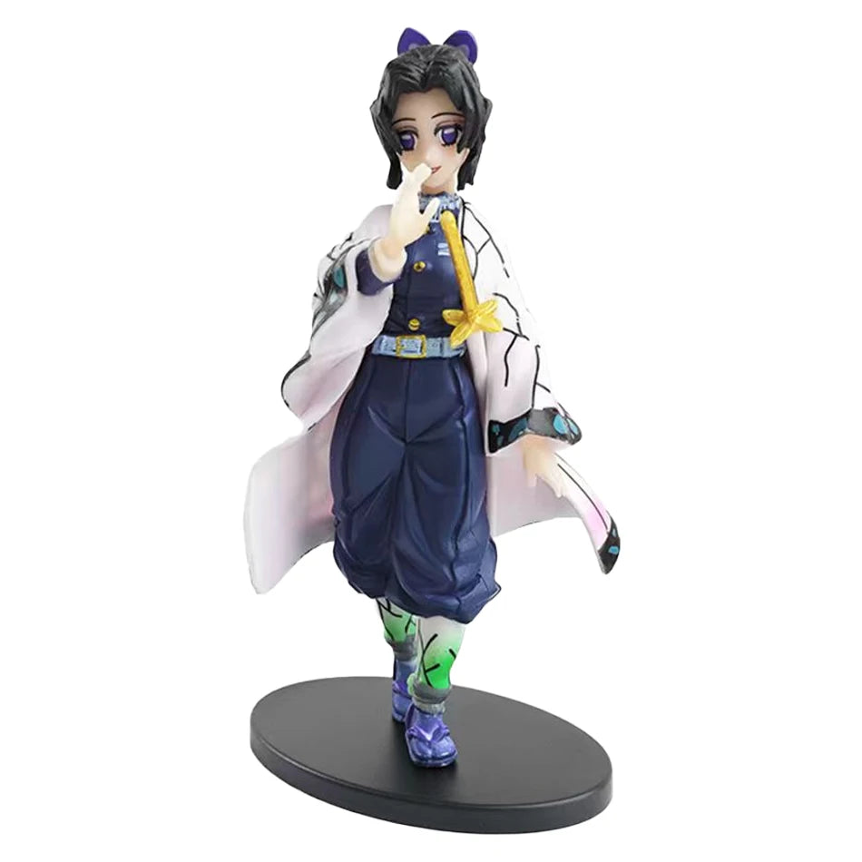Demon Slayer Anime Action Figure - Kamado Tanjirou with Agatsuma Zenitsu And Nezuko PVC Model Toys Kimetsu No Yaiba Warriors