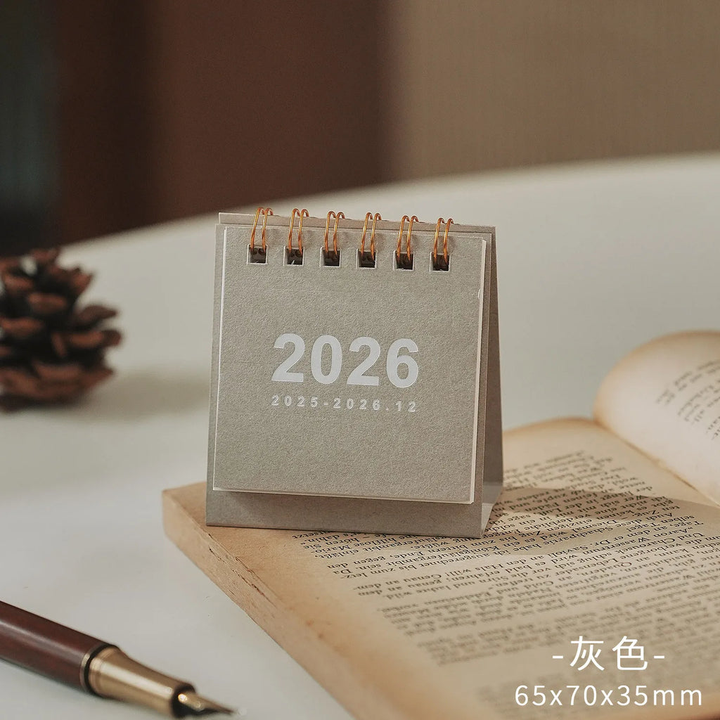 Mini 2026 Calendar Office School Supplies Calendar Desk Calendar monthly Planner Desk Accessories Decor Record Office Stationery