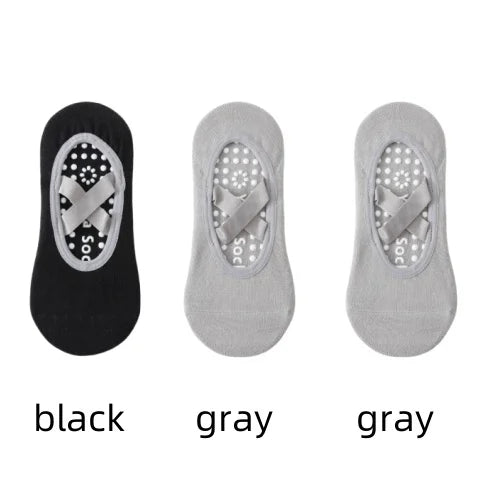 Pilates Yoga Socks Non-Slip Woman Socks Sports Fitness Silicone Breathable Summer Bandage Dance Ballet Solid Cycling Running